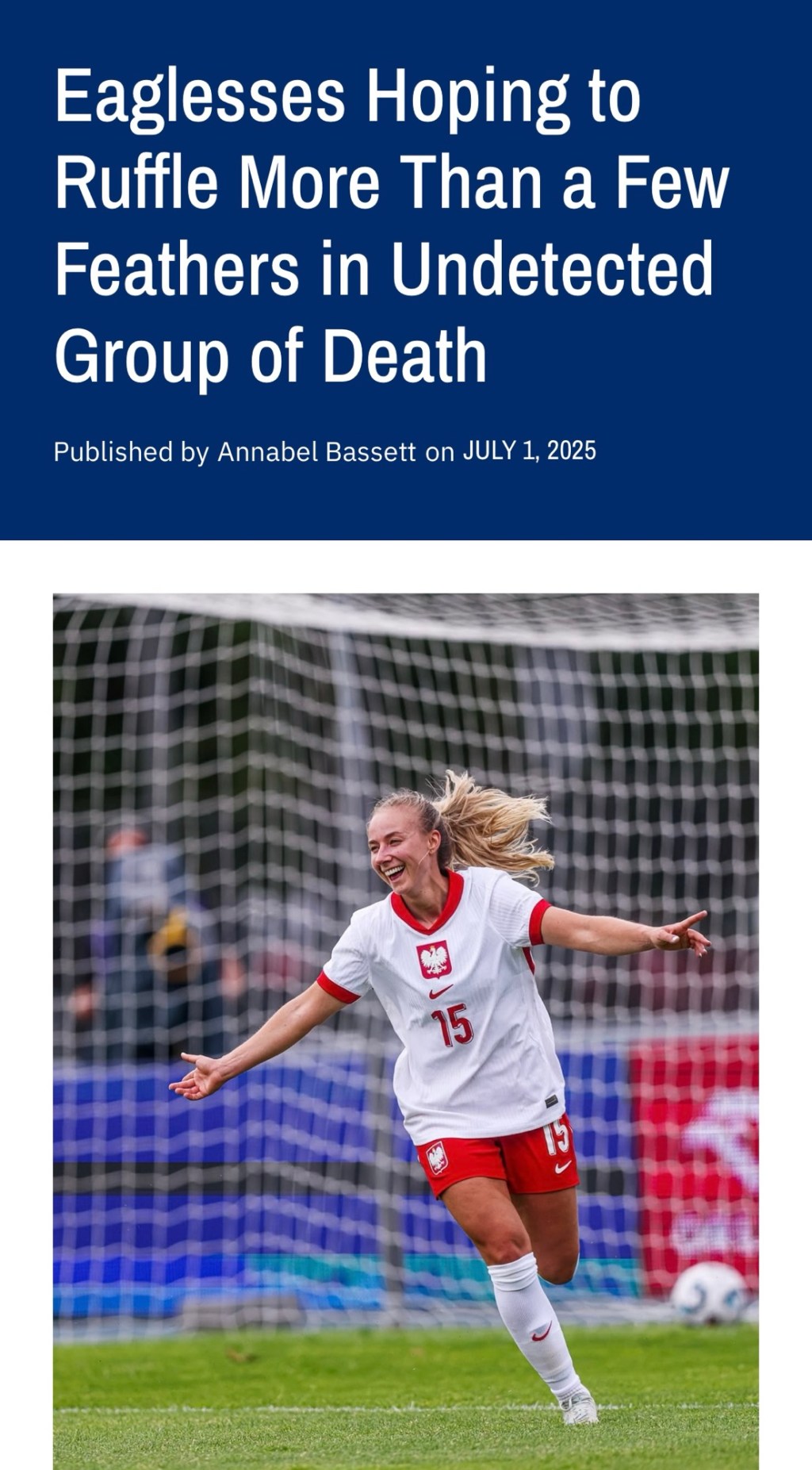 Eaglesses Hoping to Ruffle More Than a Few Feathers in Undetected Group of&nbsp;Death