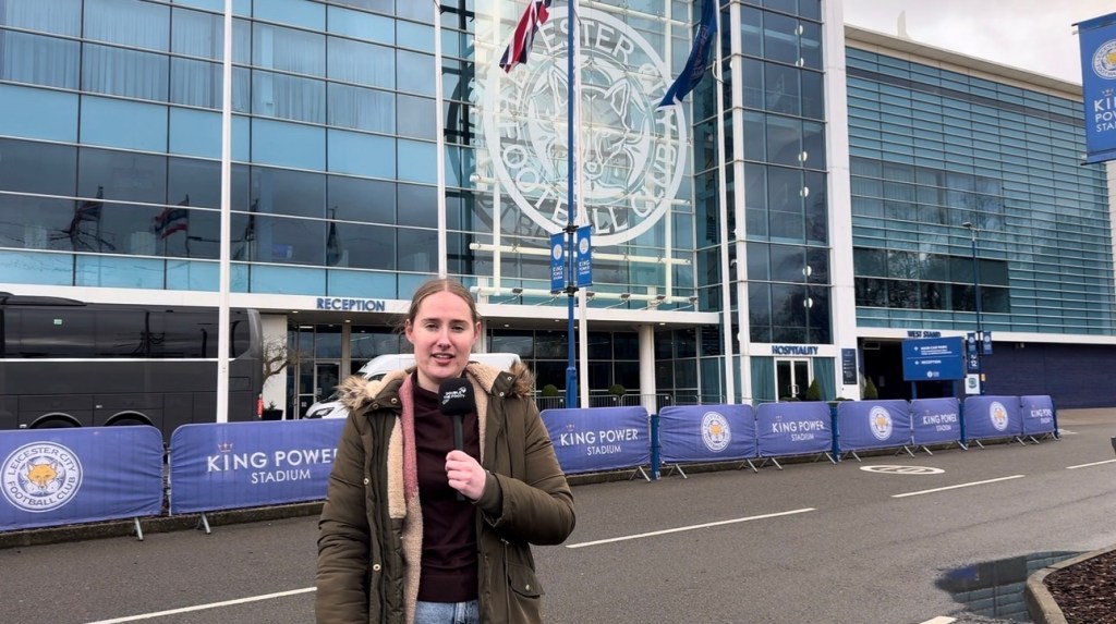 Pre and post-match pieces to camera at the King&nbsp;Power