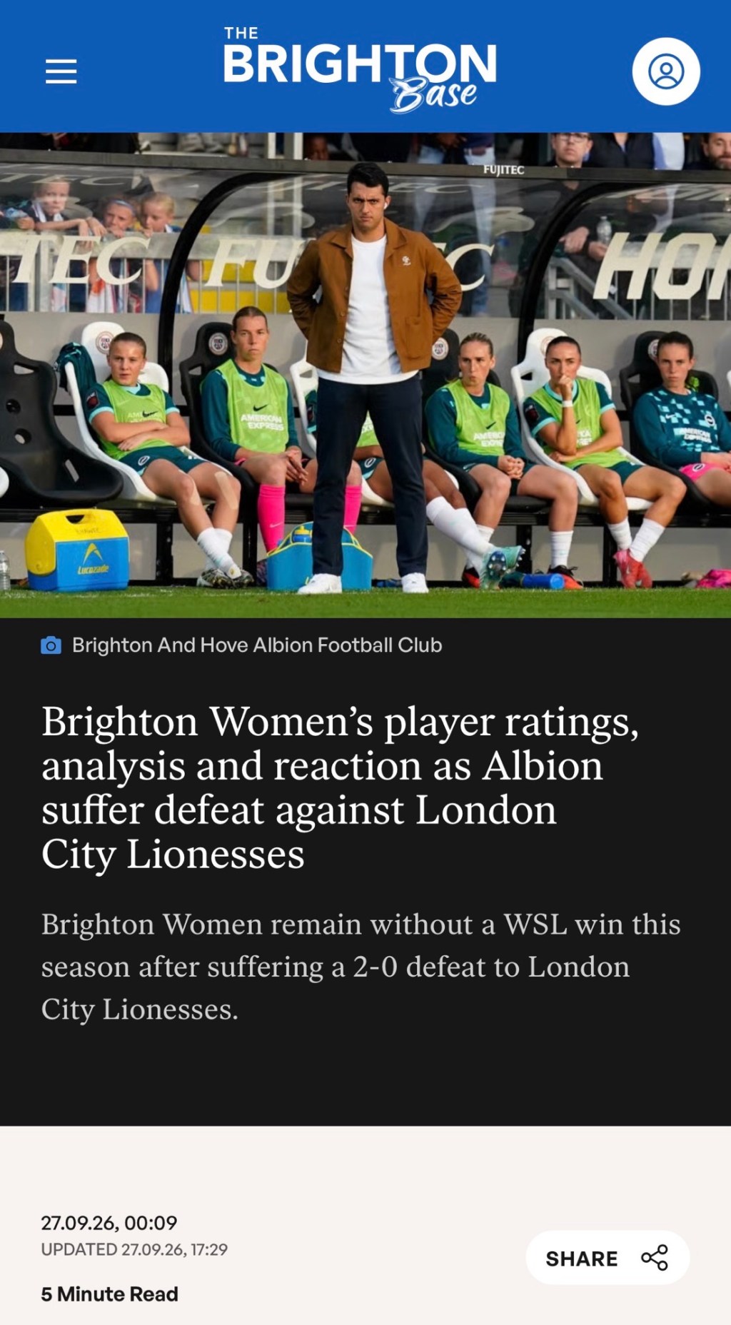Brighton Women’s player ratings, analysis and reaction as Albion suffer defeat to London City&nbsp;Lionesses